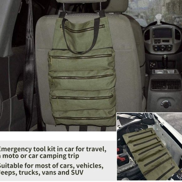 Super Roll Tool Roll-Multi-Purpose Roll Up Tool Bag, Wrench Roll, 19 x 11 inches - Picture 2 of 7